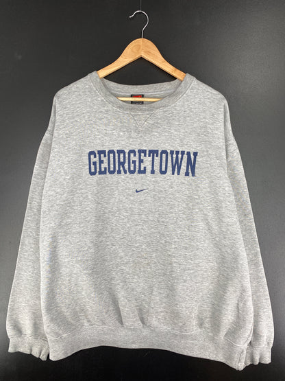 00' NIKE GEORGETOWN Size XXL Vintage College Sweat-shirt / A5472