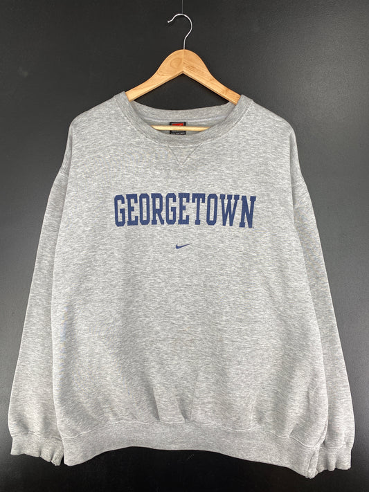 00' NIKE GEORGETOWN Size XXL Vintage College Sweat-shirt / A5472
