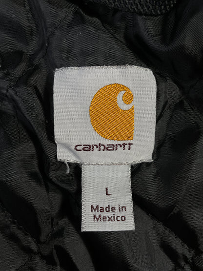 Vintage CARHARTT Size L Zip-up Padded Hoodie Sweat Shirt / E1258S