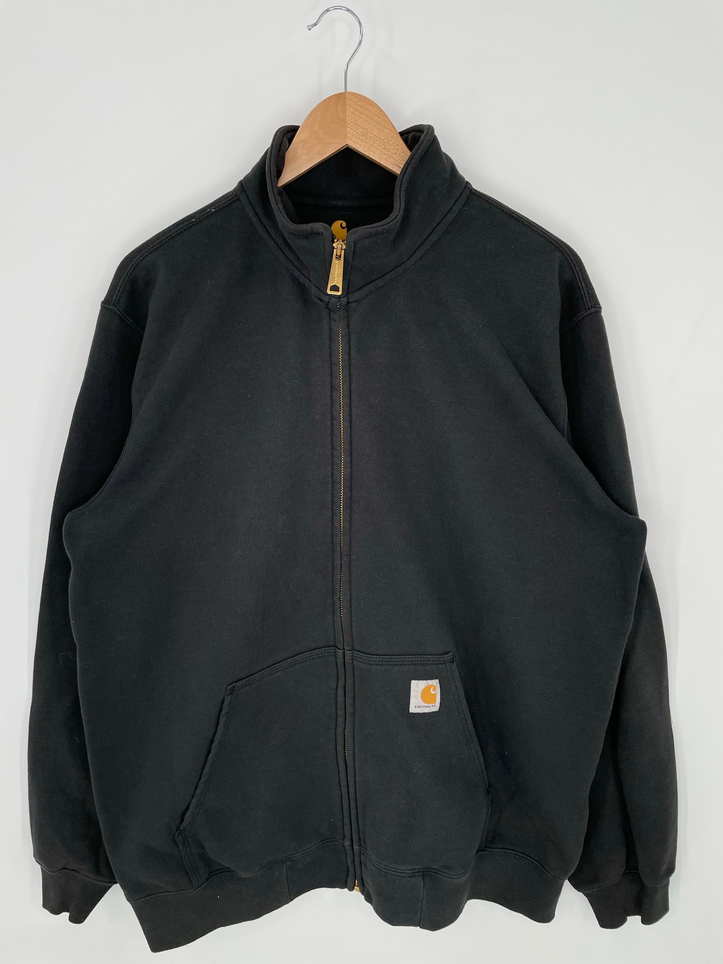 Vintage CARHARTT Size L Zip-up Sweat-Shirt / K9433