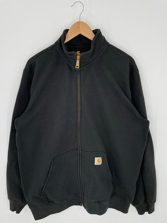 Vintage CARHARTT Size L Zip-up Sweat-Shirt / K9433