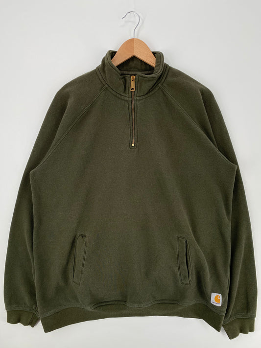 Vintage CARHARTT Size XL Half-Zip Sweat-shirts / A949