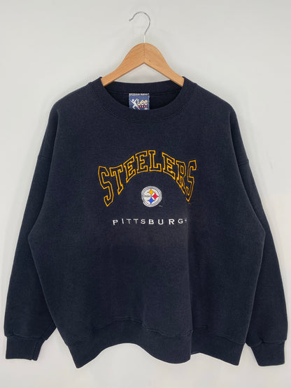 90's PITTSBURGH STEELERS Size XL Vintage NFL Sweat-Shirts/ K9420