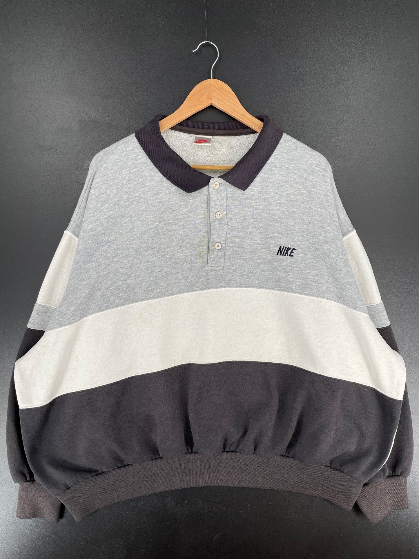 90's NIKE Silver Tag Size Approx.XXXL Vintage Sweat-Shirt / E6379S