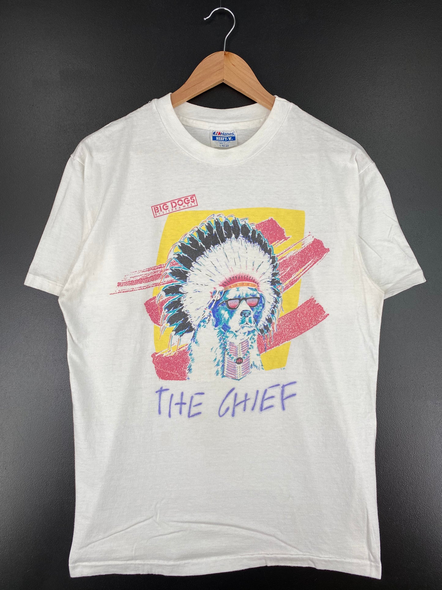 80's THE CHIEF Made in USA Size L Vintage T-Shirt / A1979
