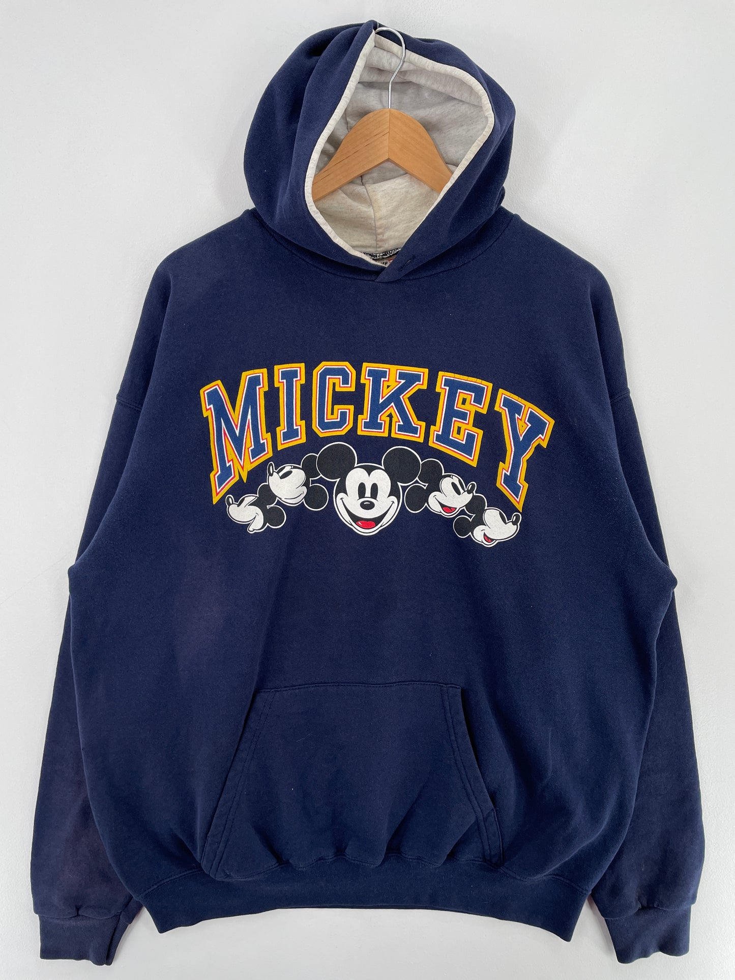 90's DISNEY MICKEY Made in USA Size XL Vintage Hoodie Sweat-shirt / E3421S
