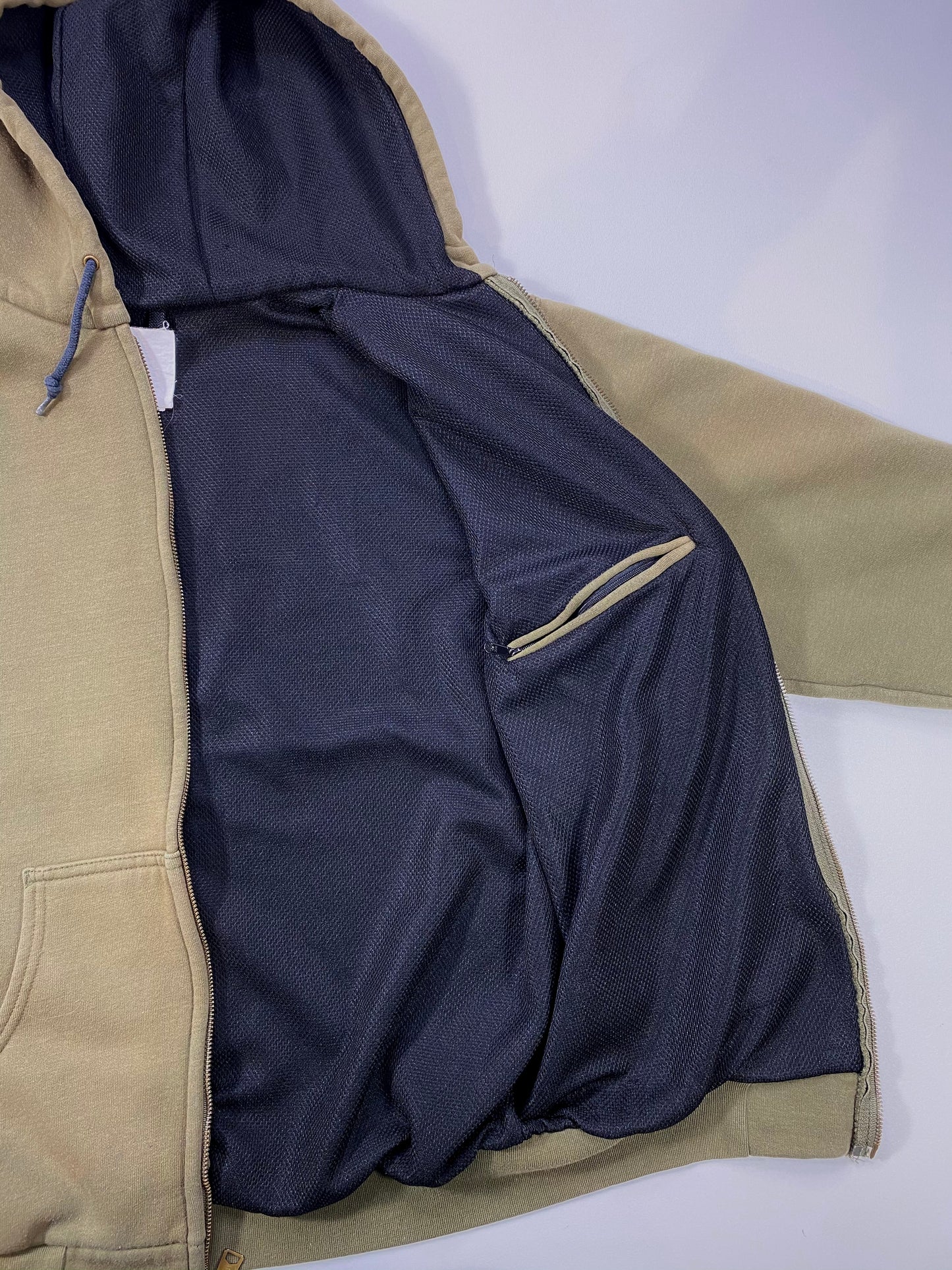 Vintage Carhartt Made in Mexico Size M Faded Vintage Zip-up Heavy Sweat-Shirt  / 6014