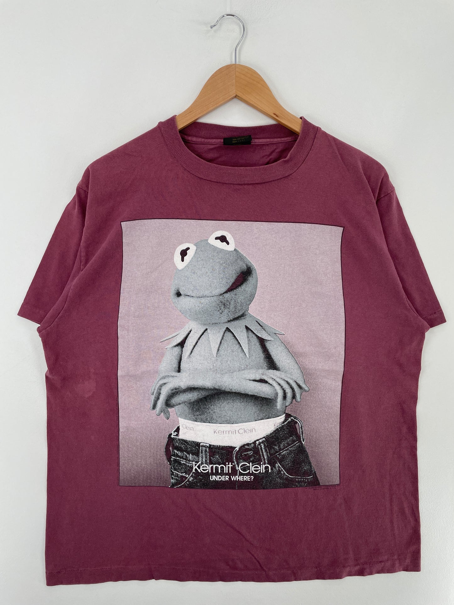 90's KERMIT THE FROG Made in USA Size XL Vintage T-Shirt / E5096T