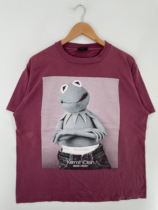 90's KERMIT THE FROG Made in USA Size XL Vintage T-Shirt / E5096T