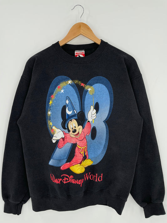 90’s DISNEY MICKEY Made in USA Size M Vintage Sweat-Shirt / K5192