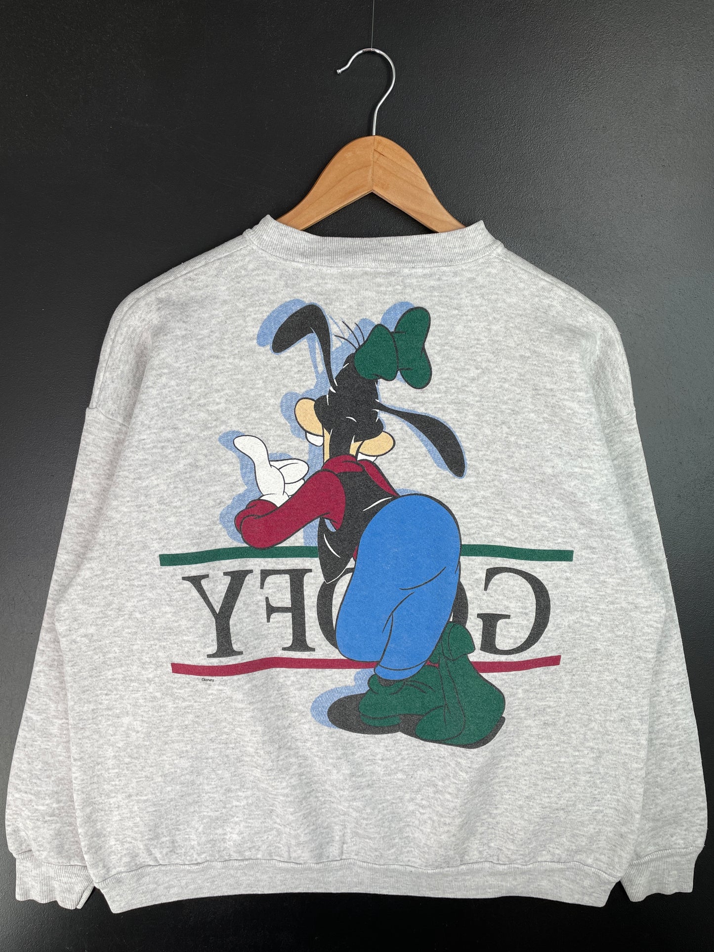 90's DISNEY GOOFY Made in USA Size L Vintage Sweat-shirt / A9460