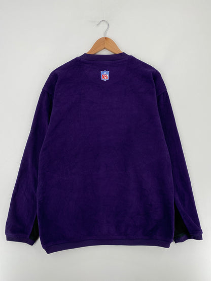 Vintage BALTIMORE RAVENS Size L NFL Fleece-Shirt / E3376S