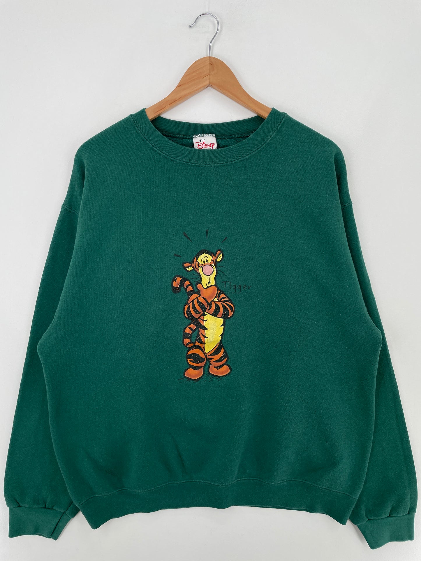 90's DISNEY TIGGER Made in USA Size L Vintage Sweat-Shirt / E1557S