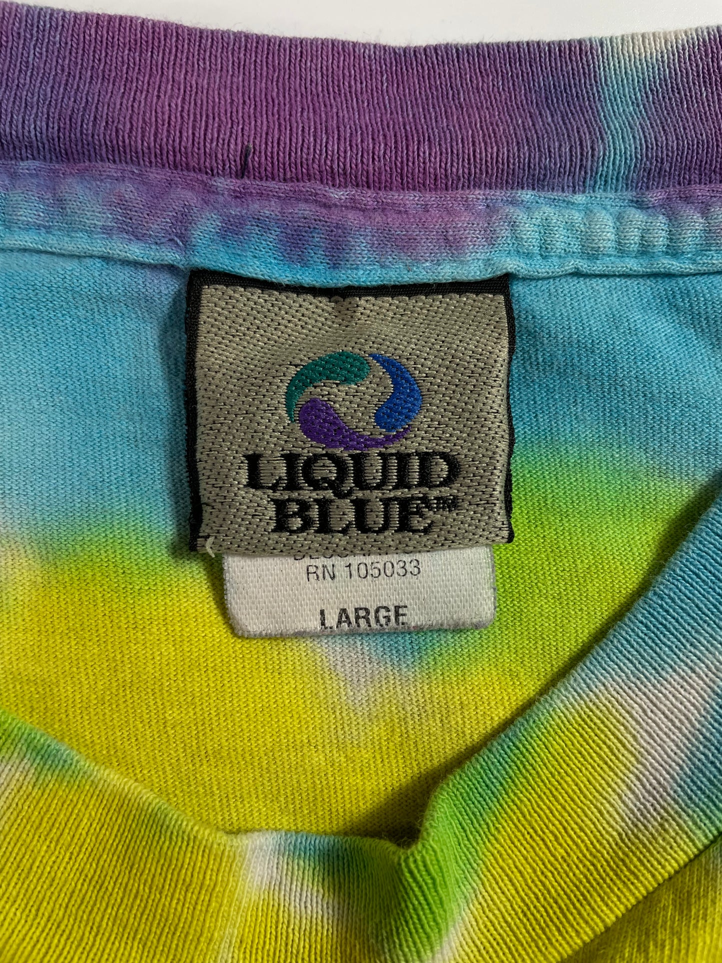 90's LIQUID BLUE x GRATEFUL DEAD Made in USA Size L Vintage Music T- Shirt / A1929