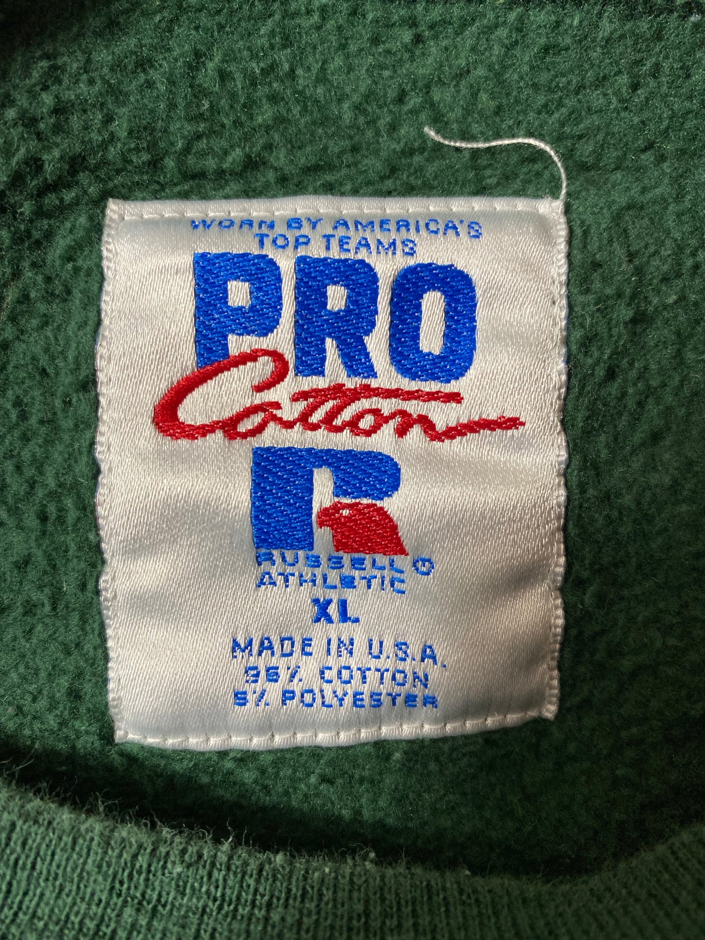 90's RUSSEL x GREEN BAY PACKERS Made in USA Size XL Vintage NFL Sweat-shirt / K6629