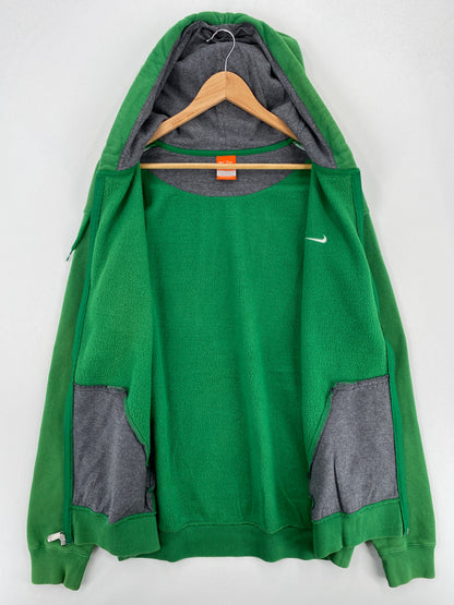 Vintage NIKE MINI SWOOSH Size L Zip Up Hoodie Sweat-shirt / A6441