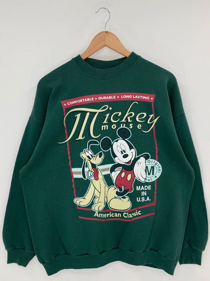 90's DISNEY MICKEY x PLUTO Size XL Vintage Sweat-shirt / A8634