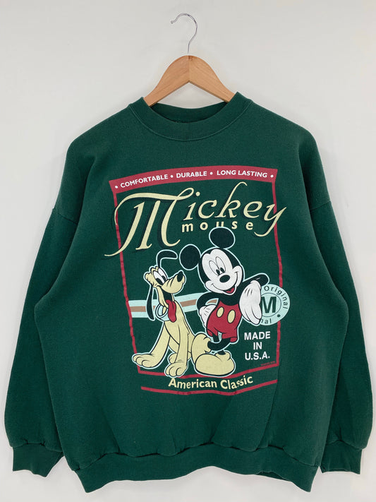 90's DISNEY MICKEY x PLUTO Size XL Vintage Sweat-shirt / A8634