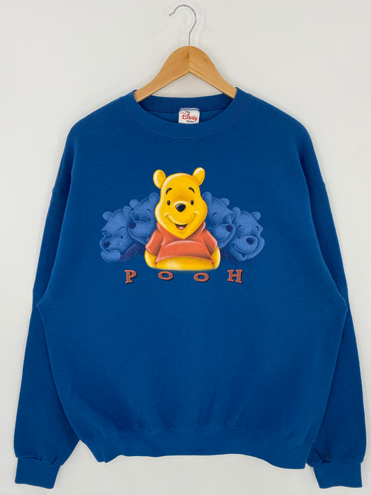 00' DISNEY WIINIE THE POOH Made in USA Size L Vintage Sweat-shirt / K5758