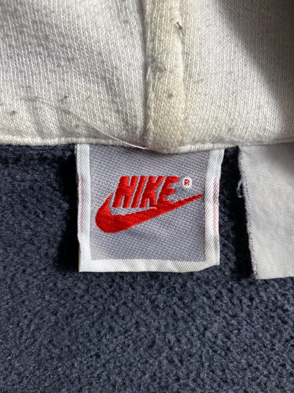 90's NIKE SILVER TAG Size Approx.L Vintage Zip-Up Hoodie Sweat-shirt / A5987
