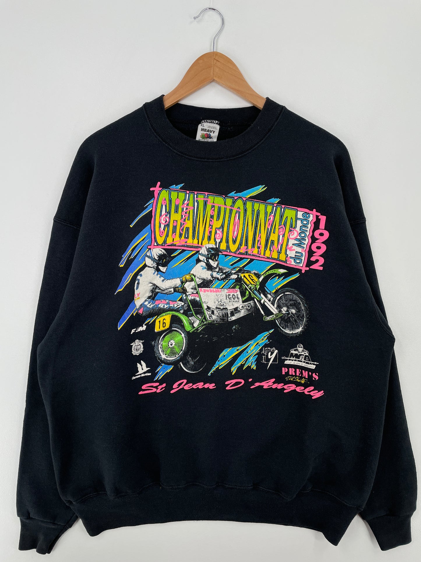 90’s CHAMPIONAT Made in USA Size XL Vintage Racing Sweat-shirt / A8610