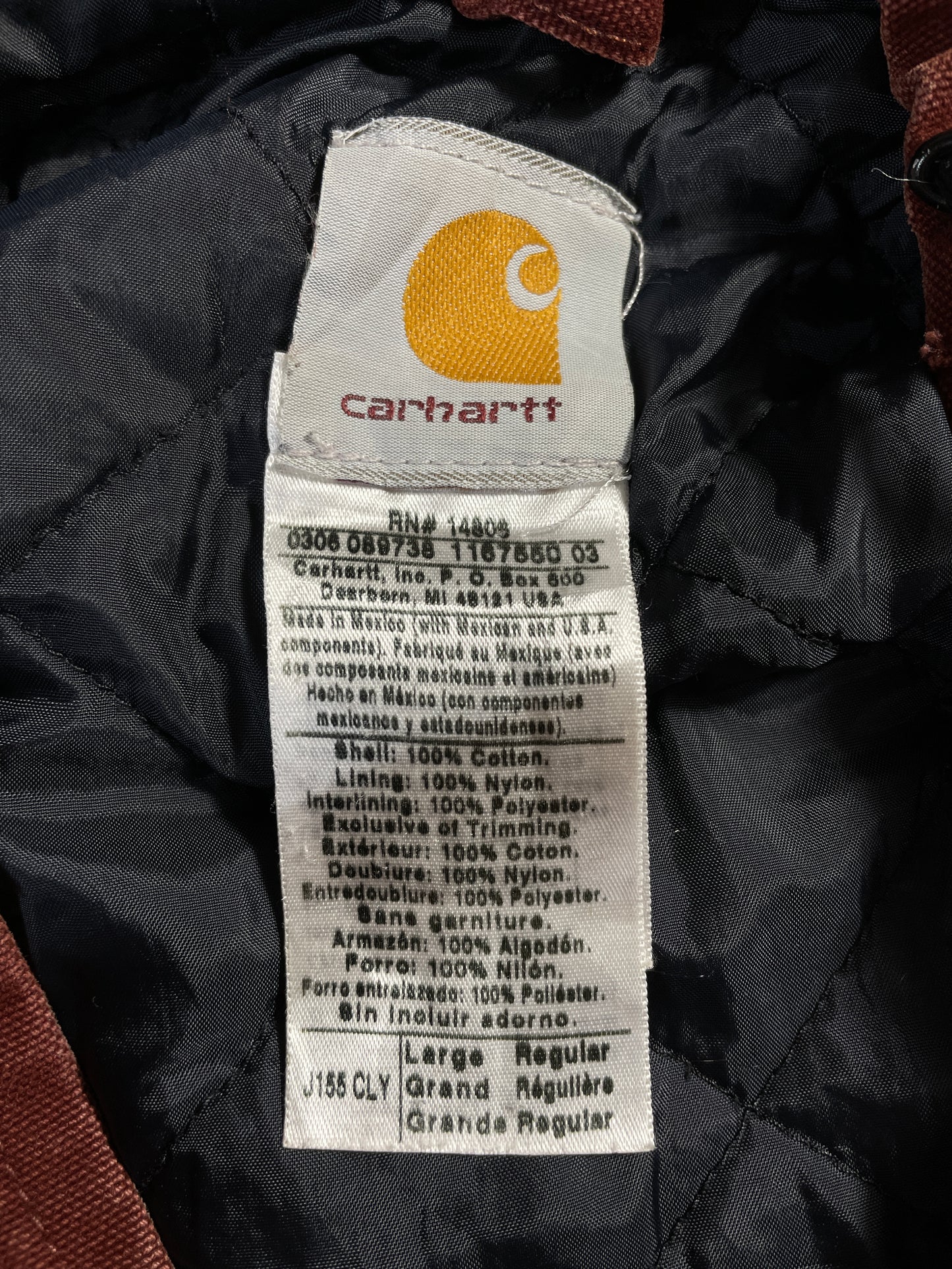 Vintage CARHARTT Size L Hoodie Duck Jacket / A8737