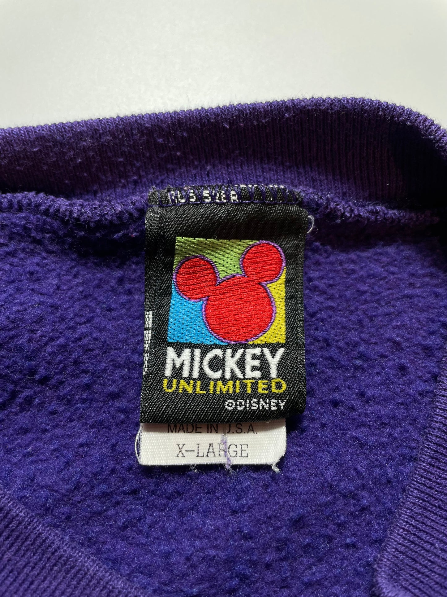 90's DISNEY MICKEY Made in USA Size XL Vintage Sweat-shirt / K8584