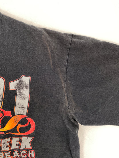 2001 BIKE WEEK Made in USA Size XL Vintage T-shirt / A6343