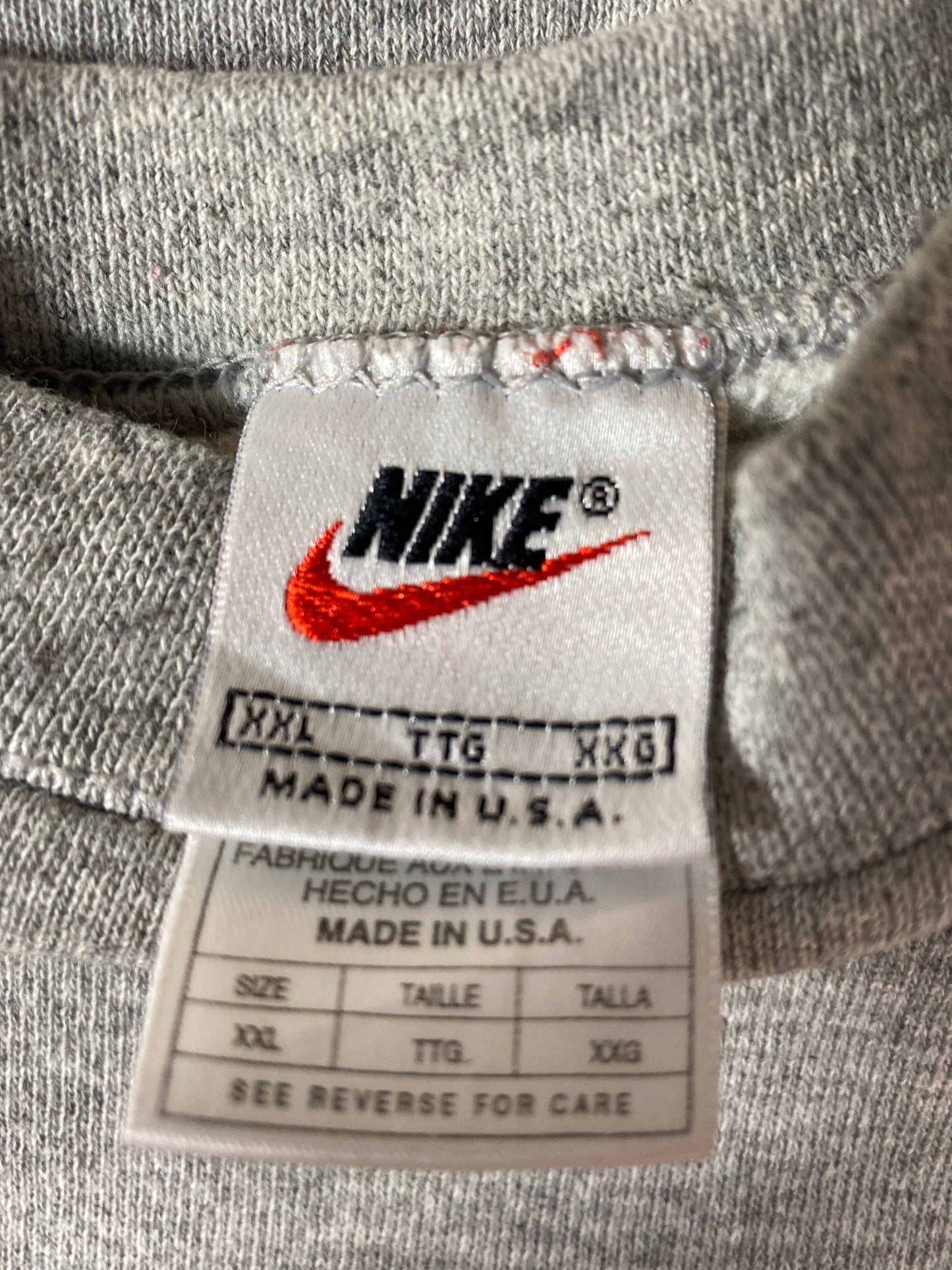 90's NIKE MINI SWOOSH Made in USA Size XXL Vintage Sweat-Shirt / A1329