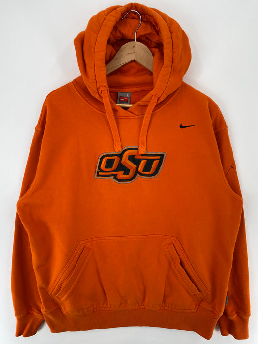 00' NIKE OKLAHOMA STATE Size L Vintage College Hoodie Sweat-Shirts/ A269