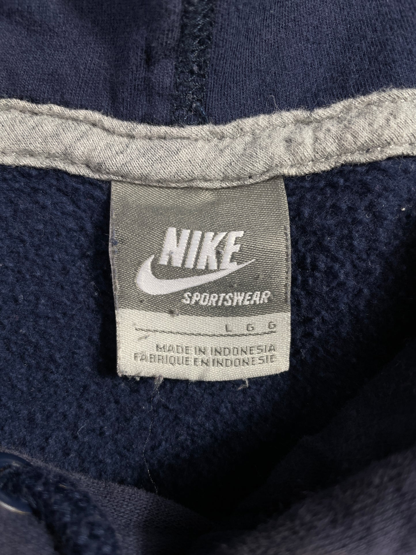 00' NIKE Size L Vintage Hoodie Sweat-Shirt / E6118S