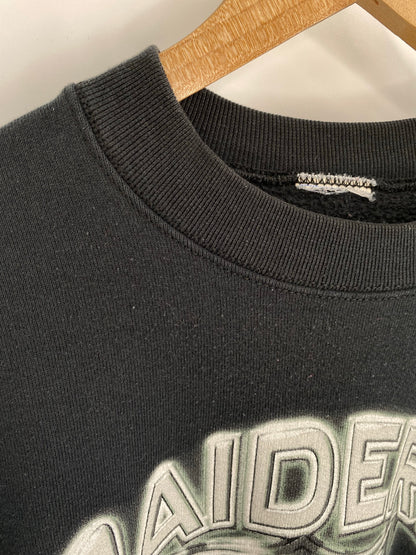 90’s OAKLAND RAIDERS Size No Tag(Approx.XL) NFL Sweat-Shirt/ K8122