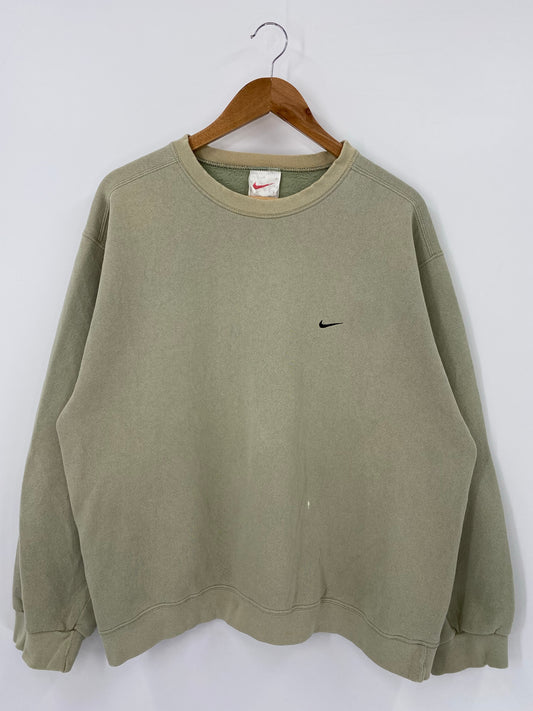 90’s NIKE MINI SWOOSH Size L Vintage Sweat shirt / K4221