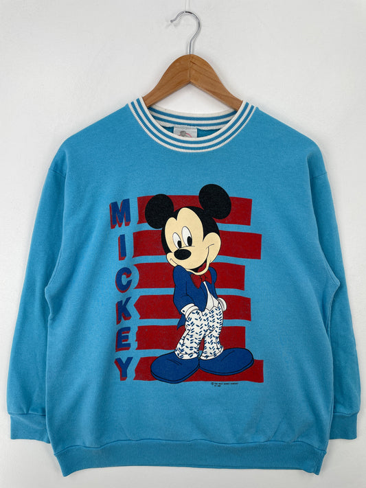 80's DISNEY MICKEY Made in USA Size L Vintage Sweat-shirt / A8815