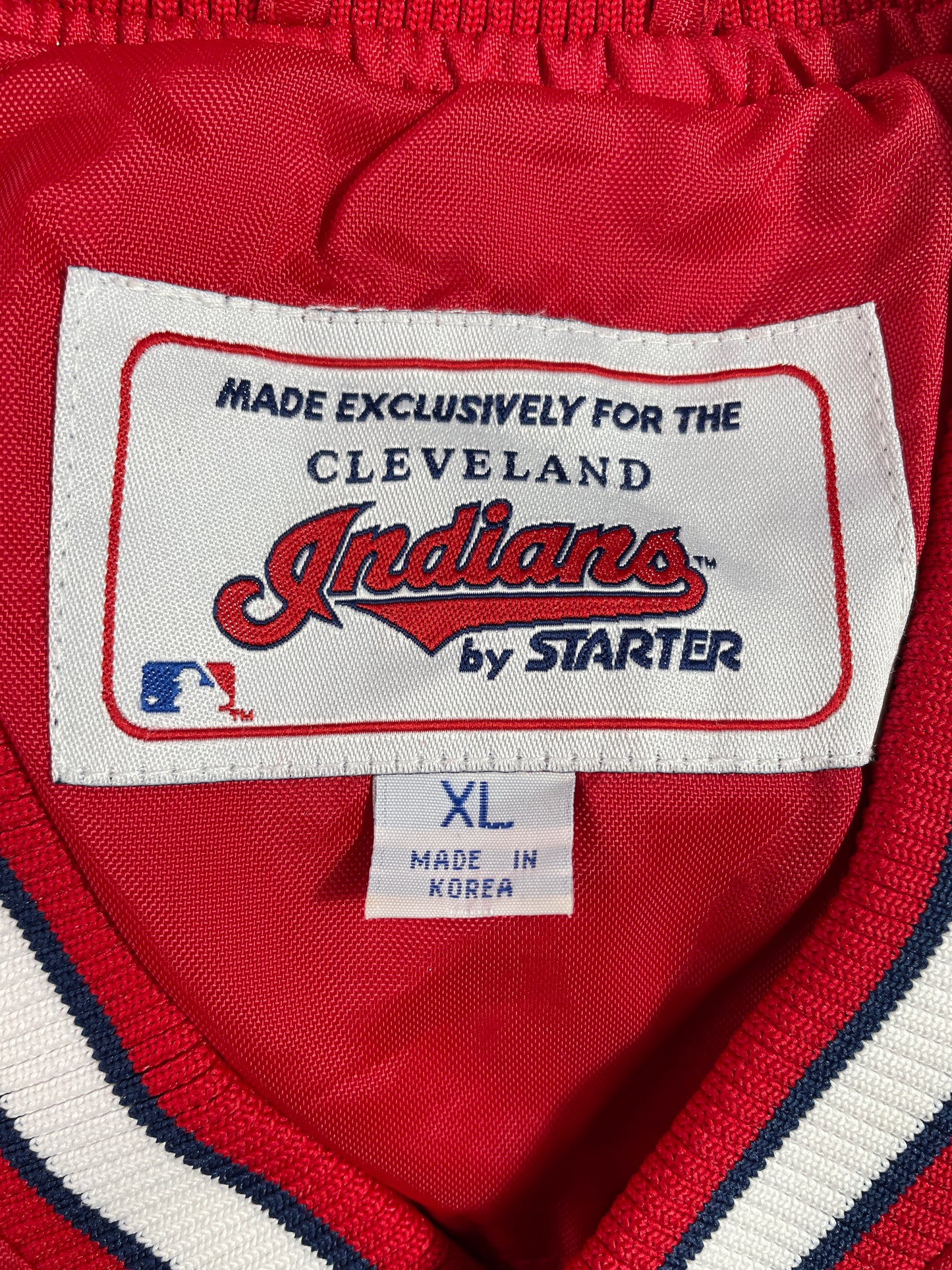 90’s STARTER x CLEVELAND INDIANS Size XL Vintage MLB Nylon Jacket / E3222N