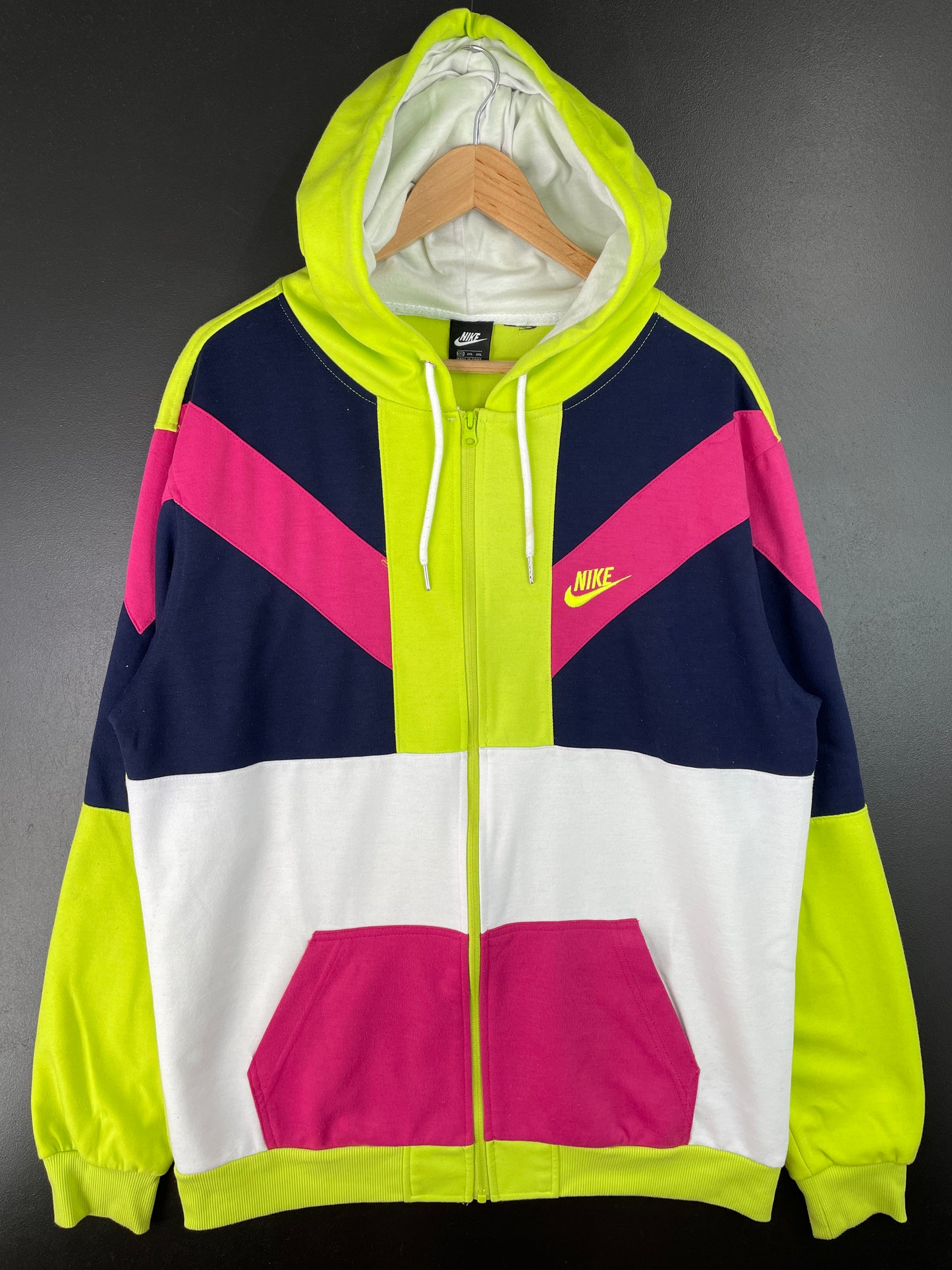 Vintage NIKE Size XXL Vintage Hoodie Zip-up Sweat-shirt / A6820