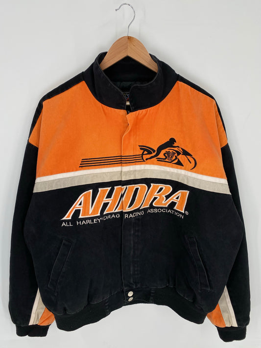 Vintage AHDRA Size No tag (Approx.XL) Racing Jacket/ K8304