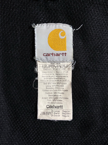 Vintage CARHARTT Size XL Zip-up Hoodie Sweat-Shirt / K8680