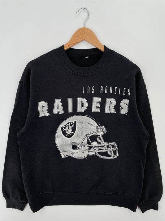 90’s LOS ANGELES RAIDERS Size Approx.L NFL Sweat-shirt / A6924