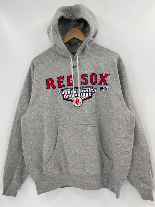 2007 NIKE RED SOX Size M Vintage MLB Hoodie Sweat-shirt / K6385