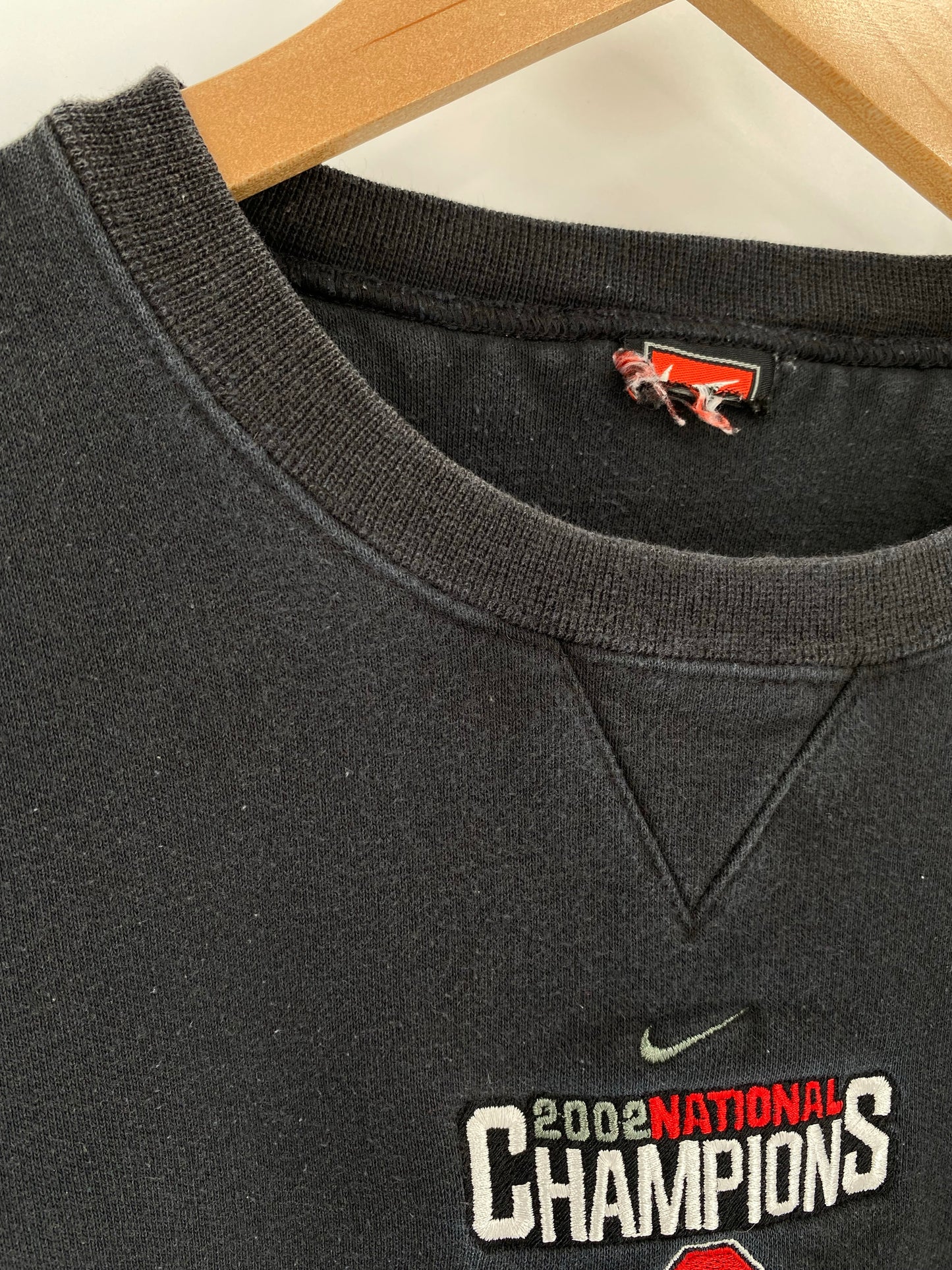 2002' NIKE TOSTITOS OHAIO STATE BUCKEYES Size No Tag(approx.M-L) Vintage NFL Sweat-shirt / K6353