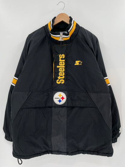 90's STARTER x STEELERS Size L Vintage NFL Nylon Jacket / K6270