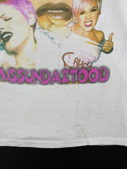 2002 P!NK Size M Vintage Music T-Shirt / E3199T