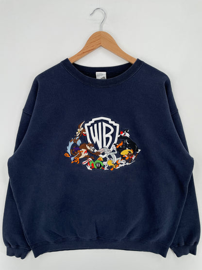 1996 LOONEY TUNES Size L Vintage Sweat-shirt / E838