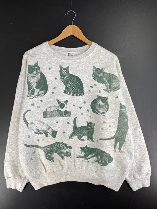 1995 CATS Made in USA Size XL Vintage Sweat-shirt / E2832S
