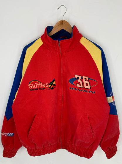 Vintage Skittles x NASCAR SKITTLES IRVAN Size L Racing Jacket/ K8309