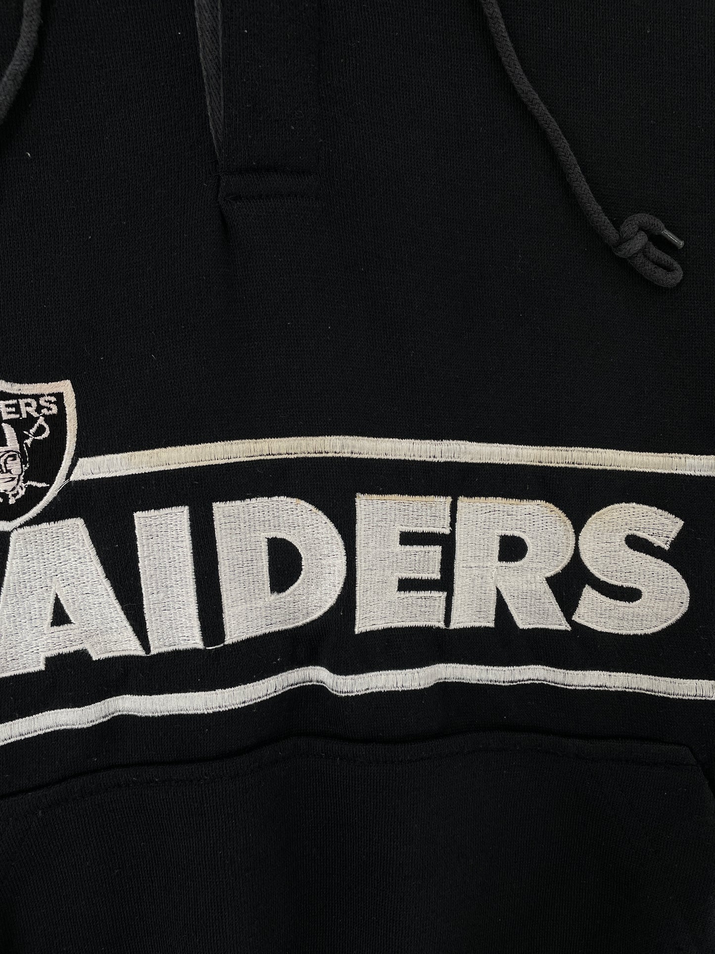 90's RAIDERS Size XL Vintage NFL Hoodie Sweat-Shirt / E5753S