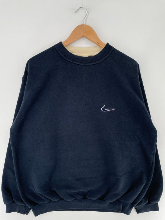 90's NIKE Bootleg MINI SWOOSH Size XL Vintage Sweat-shirt / E5864S
