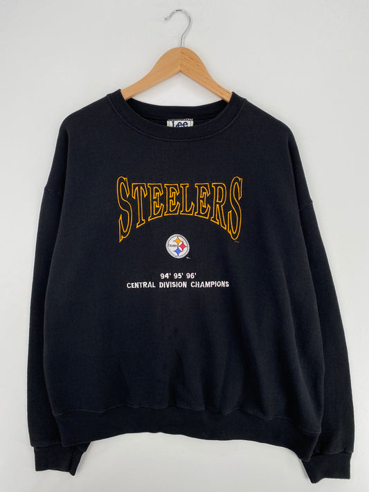 90's PITTSBURGH STEELERS Made in USA Size XL Vintage NFL Sweat-Shirt / A5148