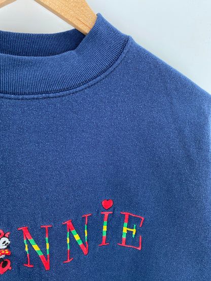 90’s DISNEY MINNIE Made in USA Size L Vintage Sweat-shirt / K5099